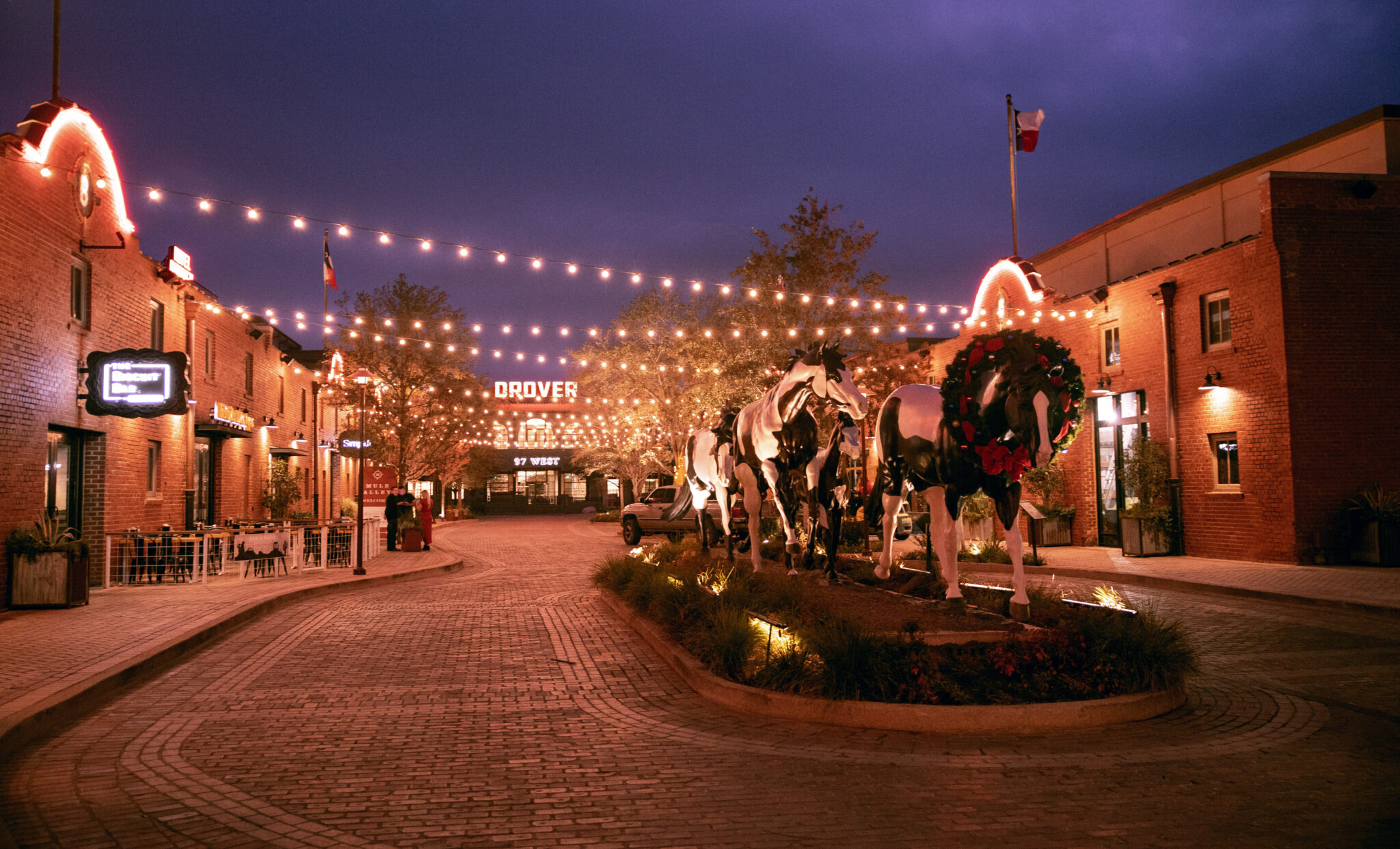 Mule Alley and the Stockyards district during the day